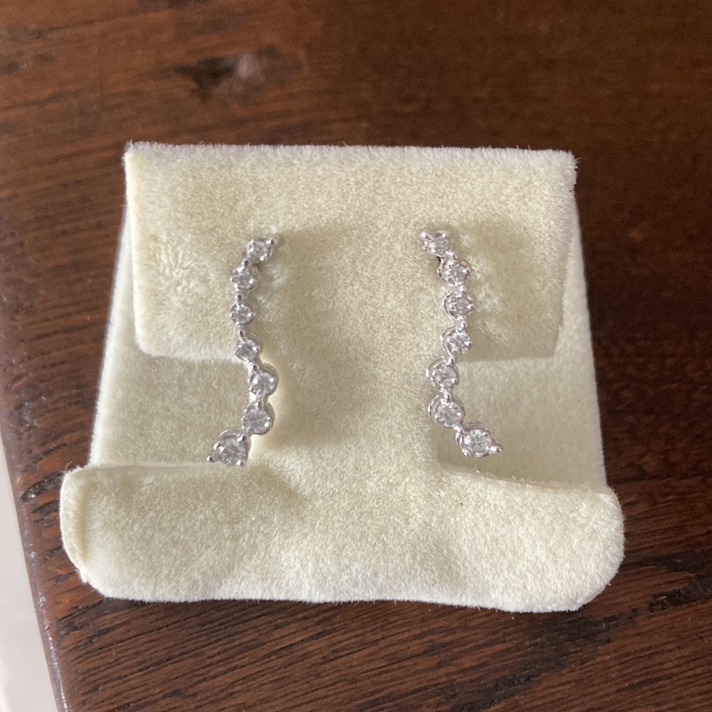Cascading Diamond Earrings. Brand new.